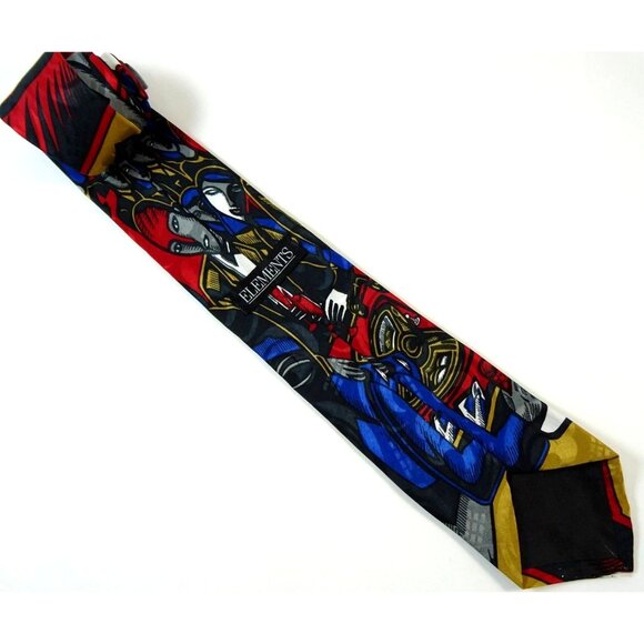 New Years Eve Tie Art Cocktail Party Necktie - Picture 2 of 2